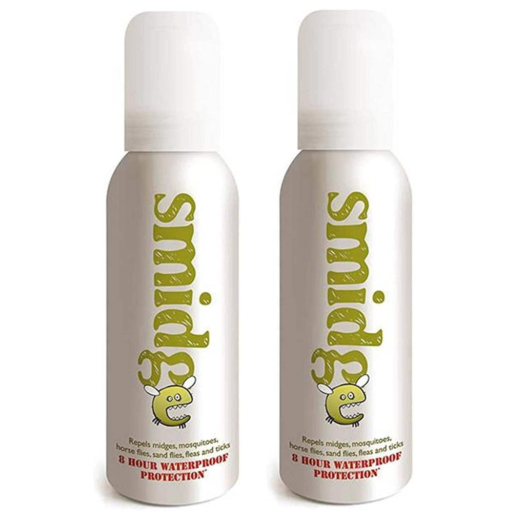 Smidge Insect Repellent Spray 75ml - 2 Pack - 8 Hour Midge & Biting Insect Protection - New - BBE 01/2031