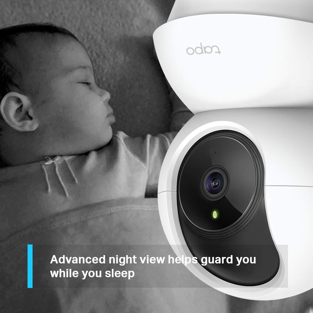 TP-Link Tapo C200 Pan Tilt Home Security Camera - 1080p HD WiFi Indoor IP Cam - Night Vision Two-Way Audio - New