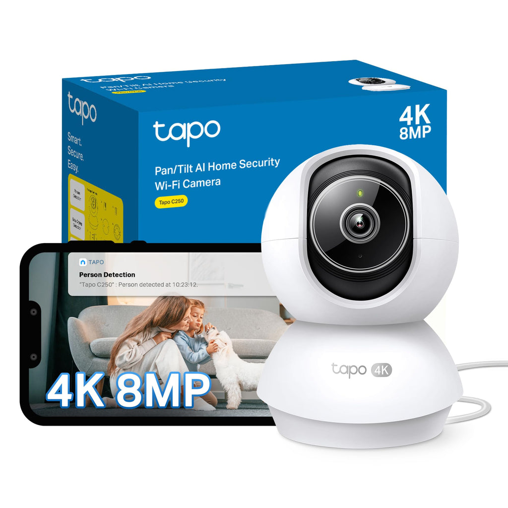 TP-Link Tapo C200 Pan Tilt Home Security Camera - 1080p HD WiFi Indoor IP Cam - Night Vision Two-Way Audio - New