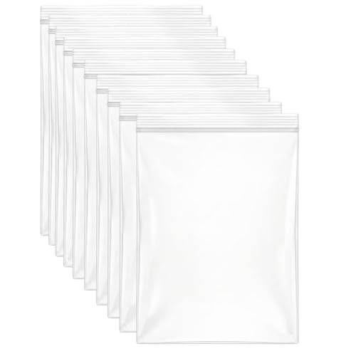 Oven Cleaner Bags - 10 Pack Reusable Oven Rack Grill Cleaning Bags 60x40cm Heavy Duty No Scrub Clear - New