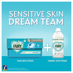 Fairy Non Bio PODS Washing Liquid Capsules - Sensitive Skin Laundry Detergent - 108 Washes (54x2) - Damaged Box