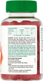 Chewy Vites Apple Cider Vinegar Gummies - 60 Vegan Vitamin C Superfoods - Real Fruit Juice 500mg ACV - New - BBE 09/2026