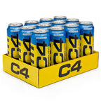 C4 Performance Energy Drink Frozen Bombsicle 500ml - 12 Pack - Sugar Free - 160mg Caffeine - Low Calorie Fizzy Drink - New - BBE 08/2026