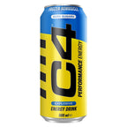 C4 Performance Energy Drink Frozen Bombsicle 500ml - 12 Pack - Sugar Free - 160mg Caffeine - Low Calorie Fizzy Drink - New - BBE 08/2026