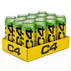 C4 Performance Energy Drink Frozen Bombsicle 500ml - 12 Pack - Sugar Free - 160mg Caffeine - Low Calorie Fizzy Drink - New - BBE 08/2026