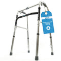 Eazy Folding Walking Frame  Without Wheels - Adjustable Walker - Lightweight Portable Mobility Aid for Seniors Disabled Adults - Very Good