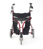 Drive Devilbiss Tri-Walker Walking Aid with Seat & Backrest - Red 3-Wheel Rollator Mobility Walker - Damaged Box