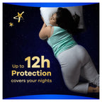 Always Ultra Sanitary Towels Secure Night Extra Size 5 - 18 x 4 Pack - 72 Pads Total - Absorbent Sanitary Pads - New