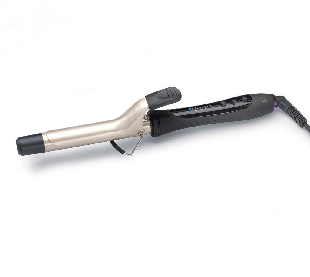 Diva Pro Styling Digital Tong - 38mm Ceramic Barrel - Macadamia Argan Oil Keratin Infused - PRO313 Curling Iron Wand - Like New