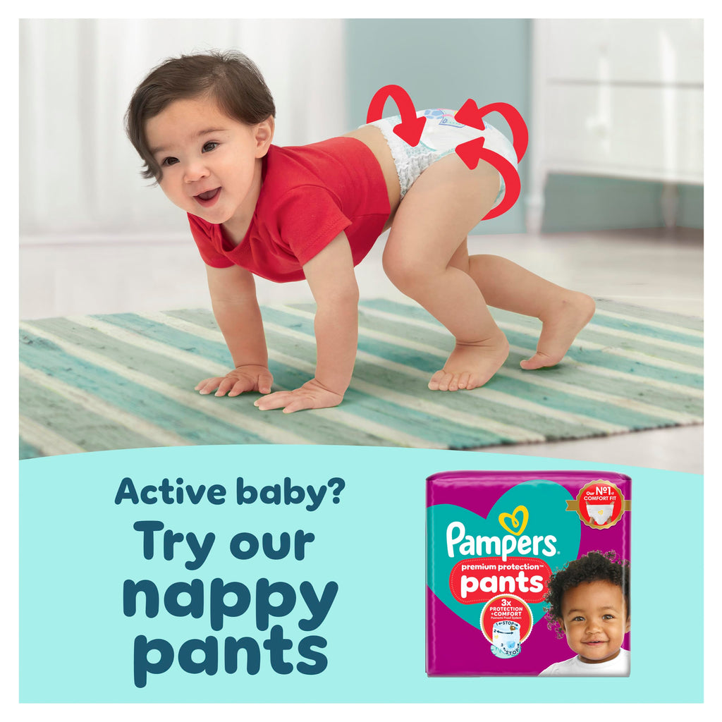 Pampers New Baby Nappies Size 1 - Newborn Diapers with Wipes - Damaged Box - BBE 05/2028