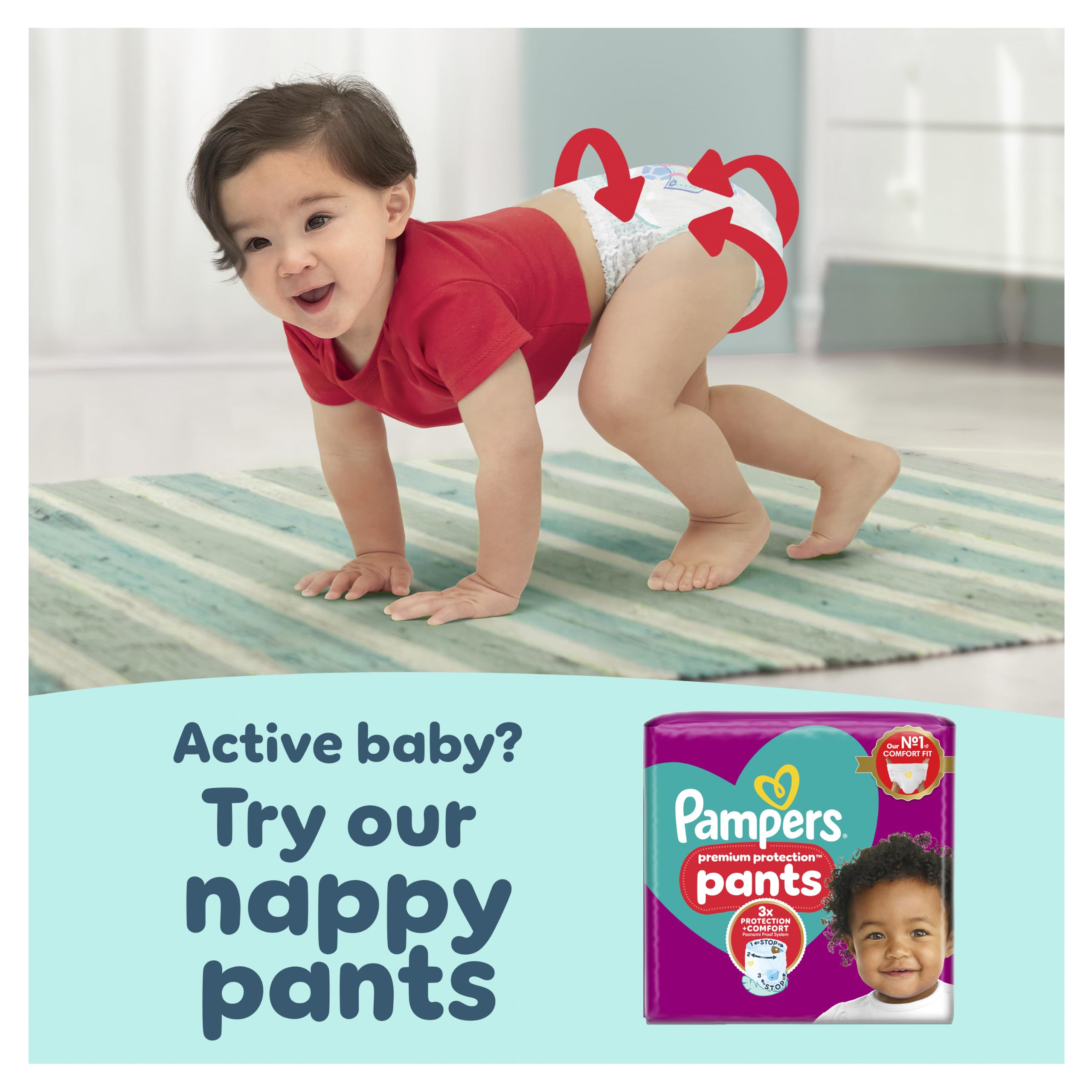 Pampers New Baby Nappies Size 1 - Newborn Diapers with Wipes - Damaged Box - BBE 05/2028