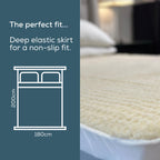 Beurer Monogram Komfort Heated Mattress Cover - Dual Control - Super King 180x200cm - 6 Heat Settings - Fitted Electric Blanket - Damaged Box