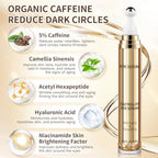 Eye Serum Massage Roller - 360° Anti-Ageing Eye Cream for Dark Circles, Puffiness, Wrinkles - Under Eye Treatment - Damaged Box