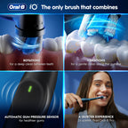 Oral-B iO2 Electric Toothbrush - Night Black - Rechargeable Power Toothbrush with Travel Case - Damaged Box