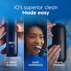Oral-B iO2 Electric Toothbrush - Night Black - Rechargeable Power Toothbrush with Travel Case - Damaged Box