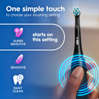 Oral-B iO2 Electric Toothbrush - Night Black - Rechargeable Power Toothbrush with Travel Case - Damaged Box