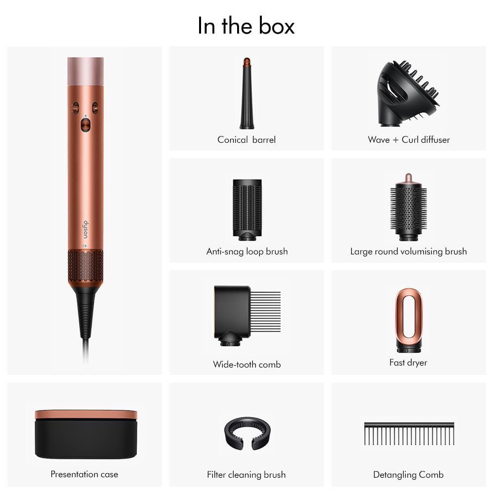 Dyson Airwrap Multi-Styler and Dryer - Curly + Coily Hair - Complete Set - Damaged Box