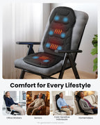 COMFIER Back Massager with Heat - Vibration Massage Cushion with 8 Motors - Full Body Chair Pad - Damaged Box