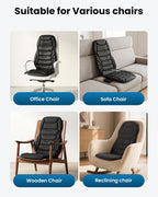 COMFIER Back Massager with Heat - Vibration Massage Cushion with 8 Motors - Full Body Chair Pad - Damaged Box