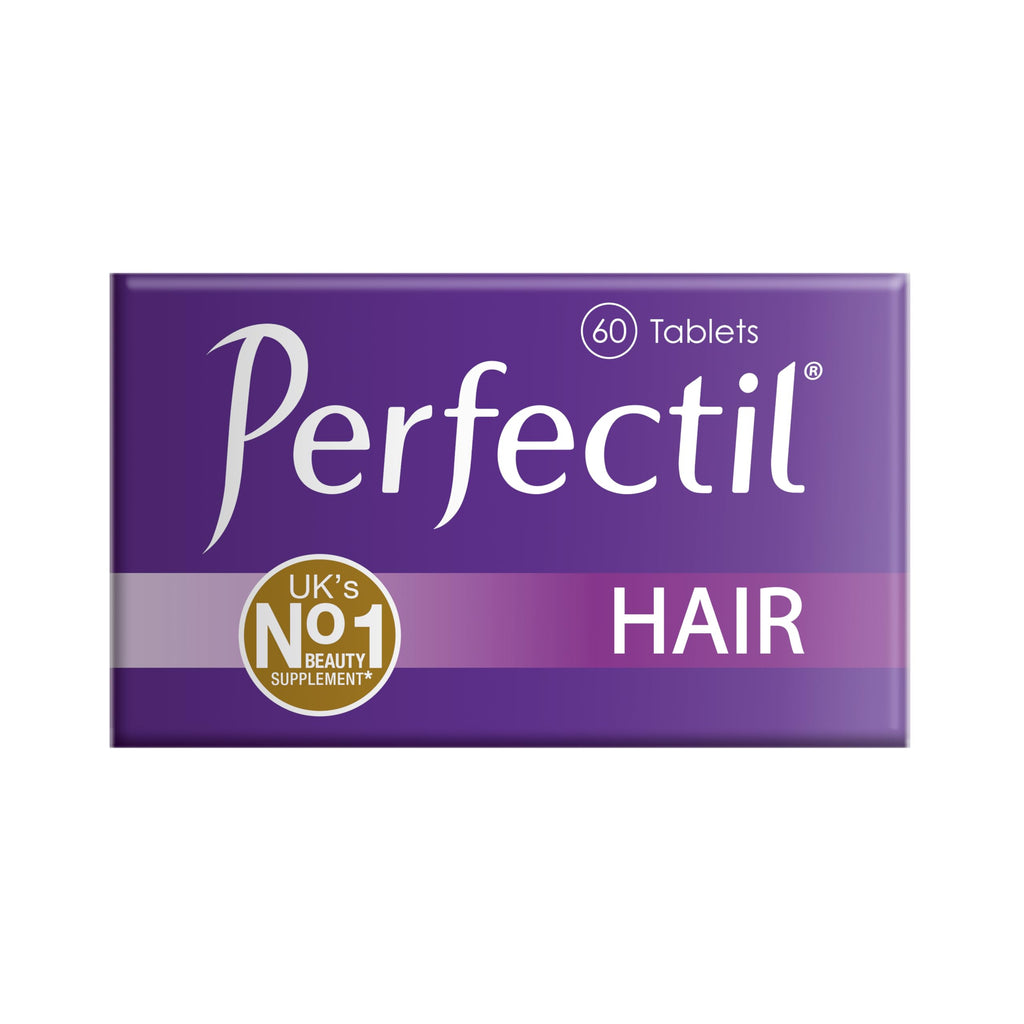 Vitabiotics Perfectil Hair Beauty Supplement - Biotin, CoQ10, Collagen - 60 Tablets - 30-Day Supply - New - BBE 12/2027