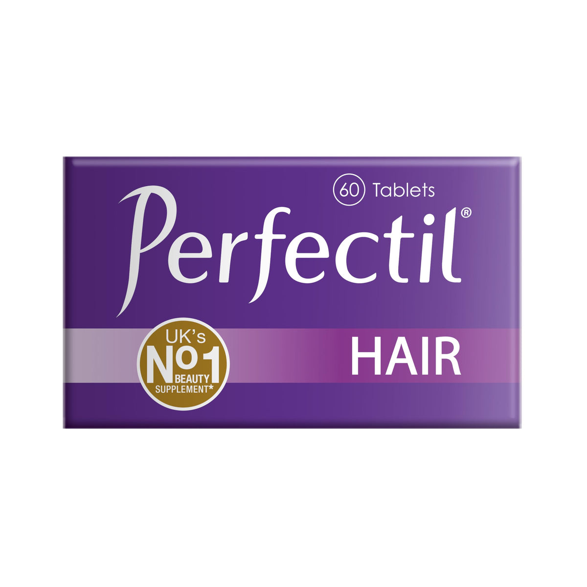 Vitabiotics Perfectil Hair Beauty Supplement - Biotin, CoQ10, Collagen - 60 Tablets - 30-Day Supply - New - BBE 12/2027