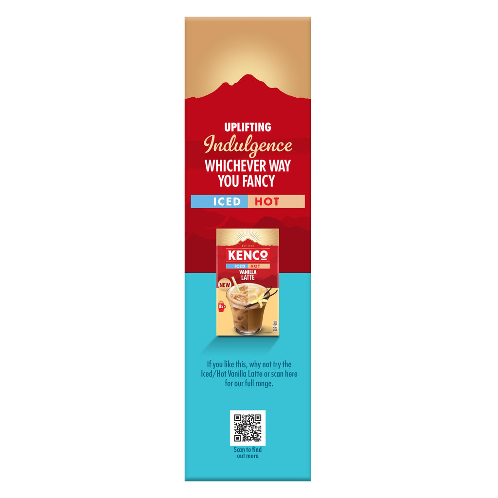 Kenco Iced Hot Salted Caramel Latte Sachets - 8 Sachets per Pack - 5 Packs - Total 40 Instant Coffee Drinks - New - BBE 11/2026