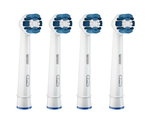 Braun Oral B Precision Clean Electric Toothbrush Heads - Pack of 4 Refills Replacement Brush Heads - New