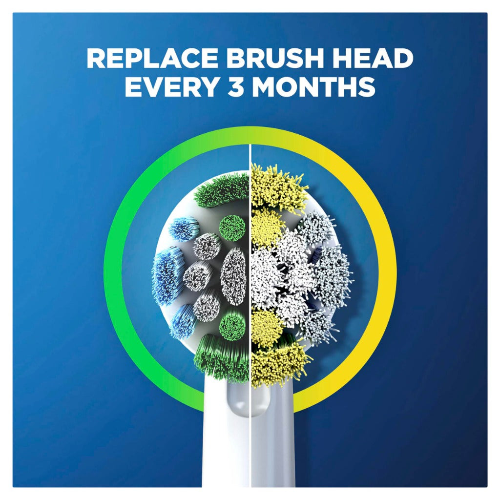 Oral-B Precision Clean Electric Toothbrush Head Refills 8 Pack - Genuine Replacement Brush Heads - New
