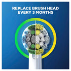 Oral-B Precision Clean Electric Toothbrush Head Refills 8 Pack - Genuine Replacement Brush Heads - New