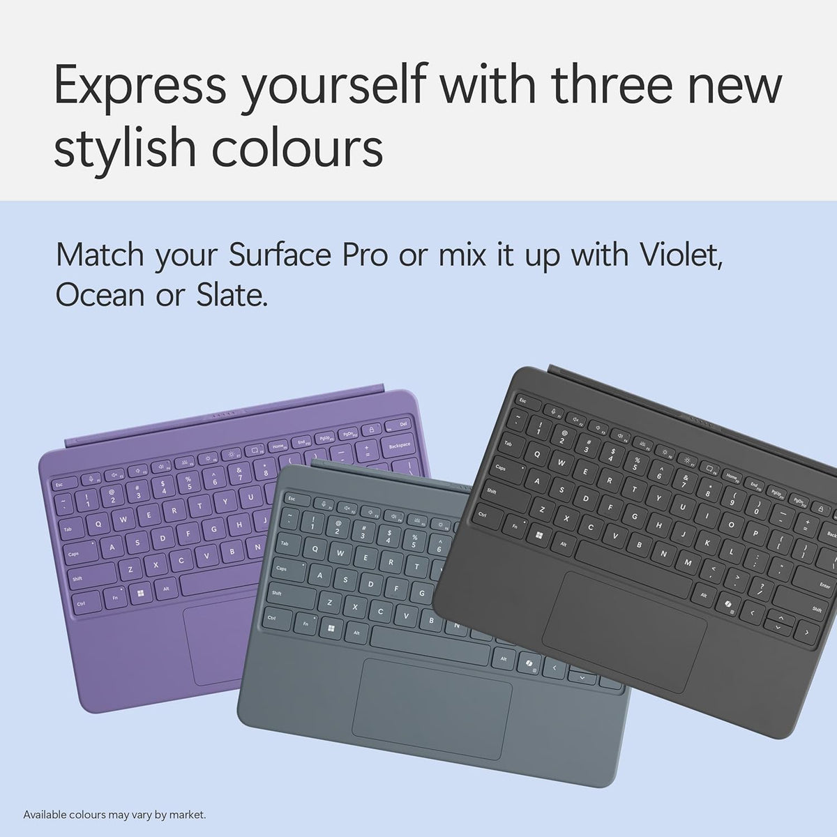 Microsoft Surface Pro Keyboard with Slim Pen - 12-inch - Copilot + Compatible - Slate - New