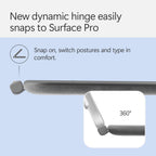 Microsoft Surface Pro Keyboard with Slim Pen - 12-inch - Copilot + Compatible - Slate - New