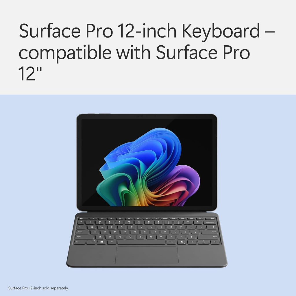 Microsoft Surface Pro Keyboard with Slim Pen - 12-inch - Copilot + Compatible - Slate - New