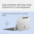 Microsoft Surface Pro Keyboard with Slim Pen - 12-inch - Copilot + Compatible - Slate - New