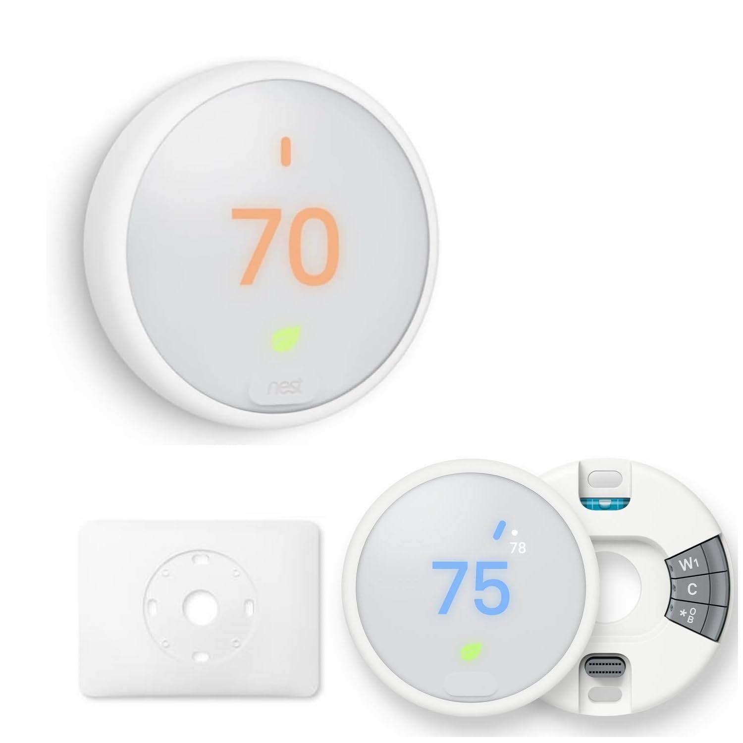 Nest Thermostat E - Smart Home Heating Control - Programmable Wi-Fi Thermostat - Google Nest - UK Model - New