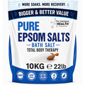 The Intelligent Health Pure Epsom Salts 10kg - Magnesium Sulphate Bath Soak - Fine Grain Vegan Friendly - New