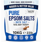 The Intelligent Health Pure Epsom Salts 10kg - Magnesium Sulphate Bath Soak - Fine Grain Vegan Friendly - New