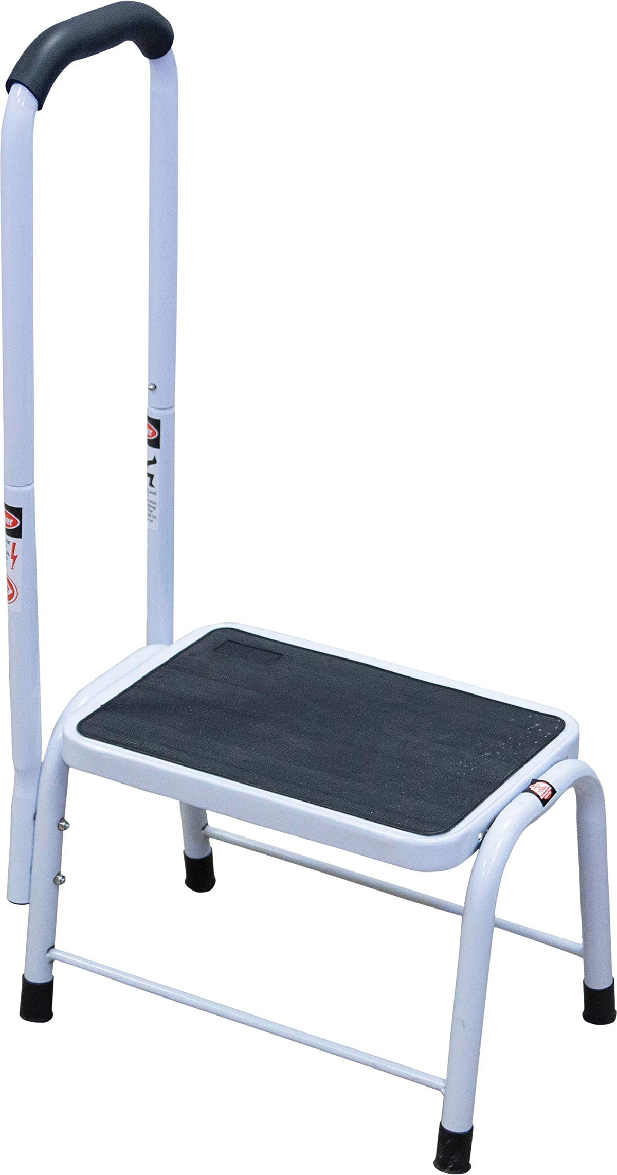 Aidapt Step Stool Platform Support - Soft Grip Handrail, Anti-Slip Surface, Rubber Feet Aid - Damaged Box
