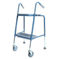 NRS Duo Height Adjustable Walking Trolley - P23117 - Turquoise Blue - Mobility Aid Walker with Seat - Very Good