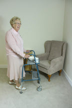 NRS Duo Height Adjustable Walking Trolley - P23117 - Turquoise Blue - Mobility Aid Walker with Seat - Very Good