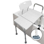 PEPE Mobility Bath Transfer Bench - Shower Seat for Elderly & Disabled - White - Bathroom Aid - Damaged Box