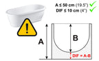 PEPE Mobility Bath Transfer Bench - Shower Seat for Elderly & Disabled - White - Bathroom Aid - Damaged Box