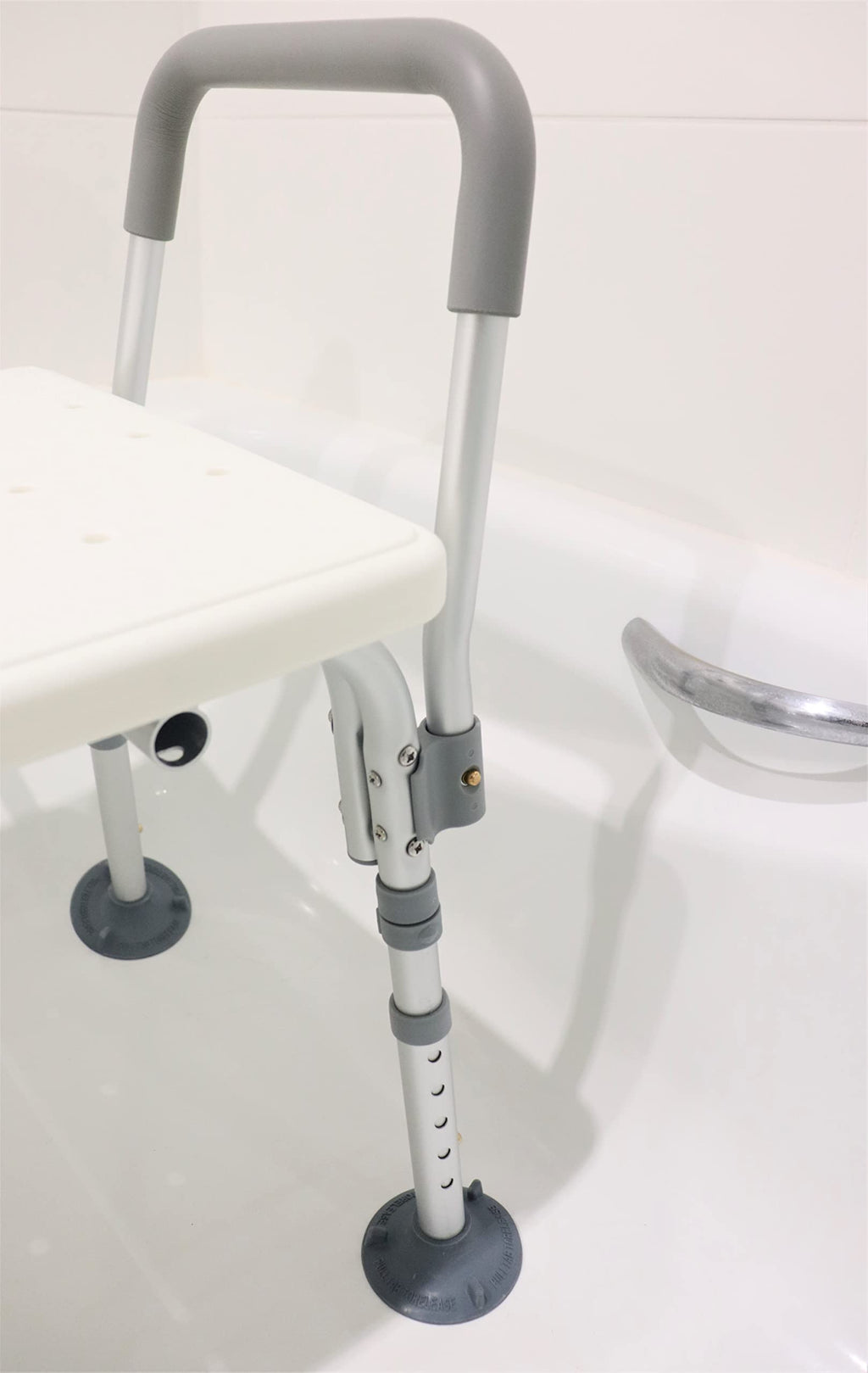PEPE Mobility Bath Transfer Bench - Shower Seat for Elderly & Disabled - White - Bathroom Aid - Damaged Box