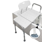PEPE Mobility Bath Transfer Bench - Shower Seat for Elderly & Disabled - White - Bathroom Aid - Damaged Box