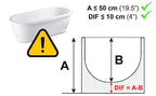 PEPE Mobility Bath Transfer Bench - Shower Seat for Elderly & Disabled - White - Bathroom Aid - Damaged Box