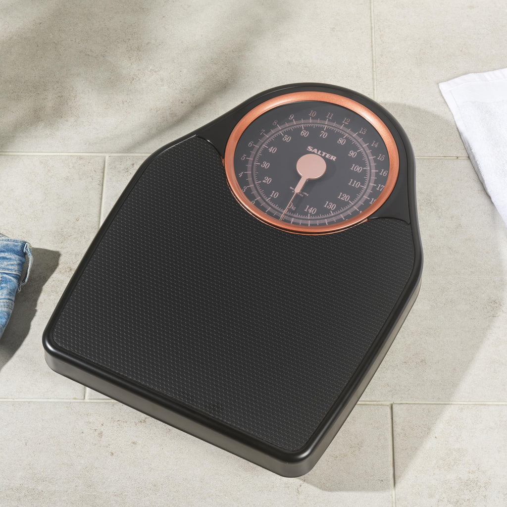 Salter Doctor Style Mechanical Bathroom Scale - Easy Read Dial - 150kg Capacity - Bathroom Weighing Scales - Damaged Box