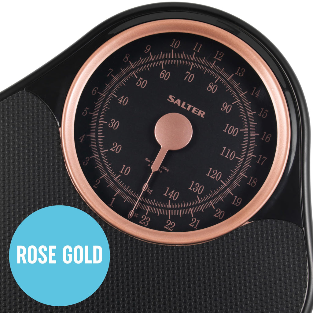 Salter Doctor Style Mechanical Bathroom Scale - Easy Read Dial - 150kg Capacity - Bathroom Weighing Scales - Damaged Box