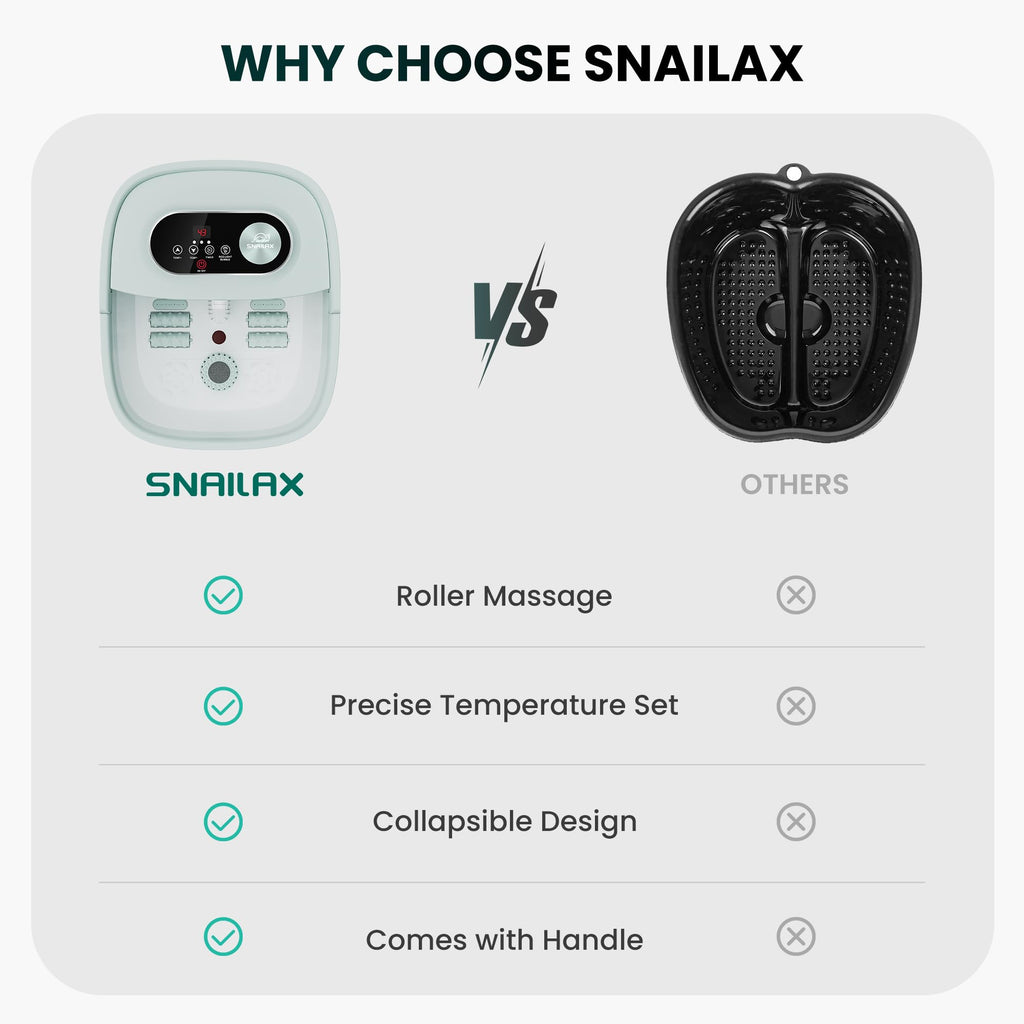 Snailax Shiatsu Foot Massager with Heat - Deep Kneading, Compression, Vibration - Size 13 Feet Machine for Plantar Fasciitis - Very Good