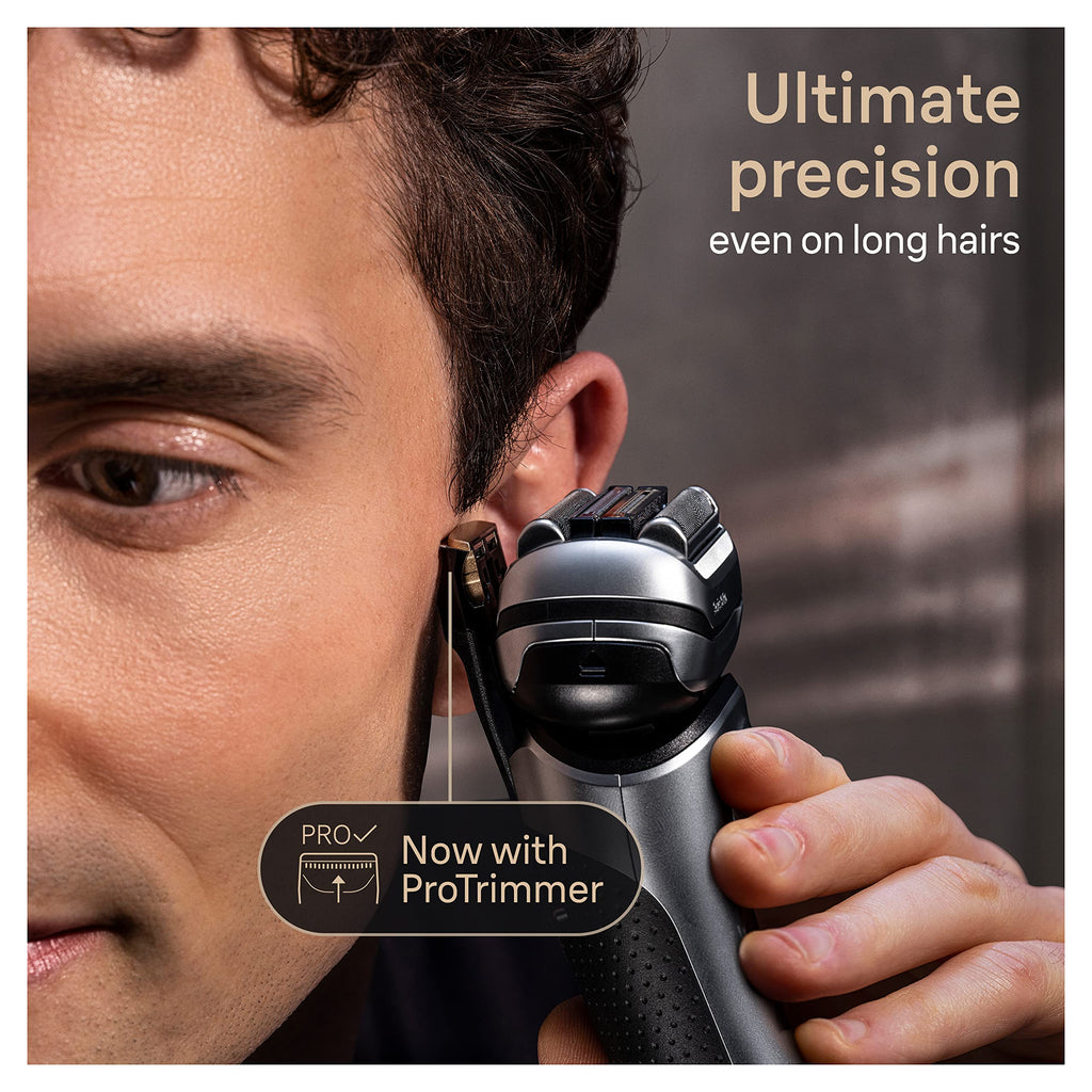 Braun Series 9 PRO Electric Shaver for Men - Made in Germany - Silver Electric Razor Wet Dry Cordless Rechargeable - Like New