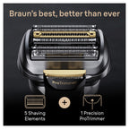 Braun Series 9 PRO Electric Shaver for Men - Made in Germany - Silver Electric Razor Wet Dry Cordless Rechargeable - Like New