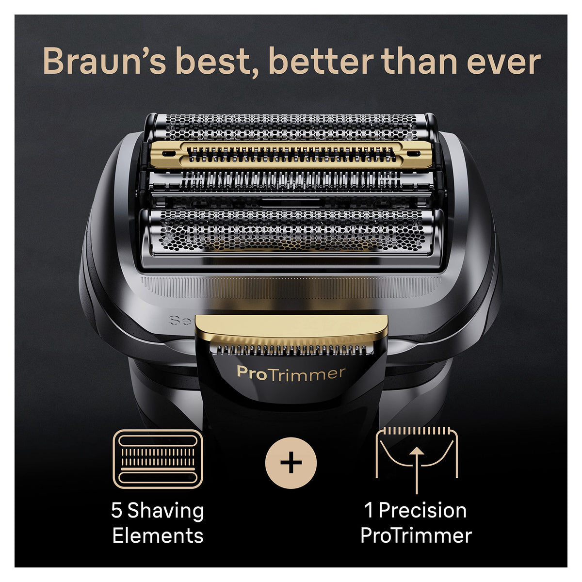Braun Series 9 PRO Electric Shaver for Men - Made in Germany - Silver Electric Razor Wet Dry Cordless Rechargeable - Like New
